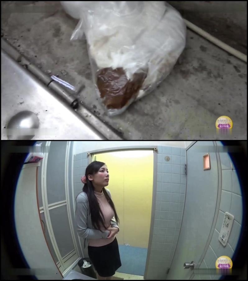Blocked toilet girls accident defecates in public - BFSL-01 (FullHD 1920x1080)